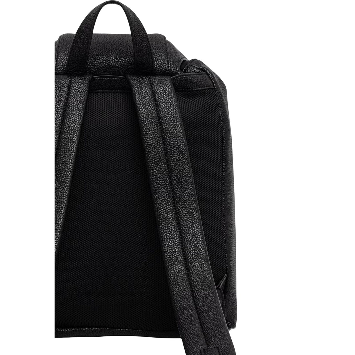 Calvin Klein — Sac noir réf. WEBBING STRAP FLAP B?ACKPACK femme — vue 3
