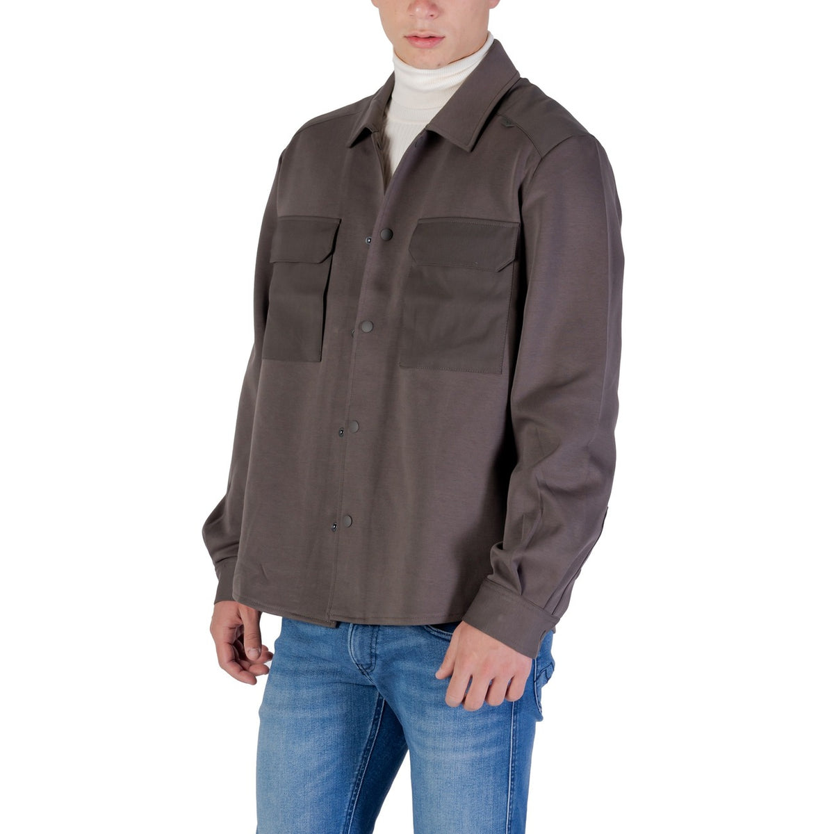 Antony Morato — Chemise réf. MMSL00771-FA150168 vert homme — vue 3