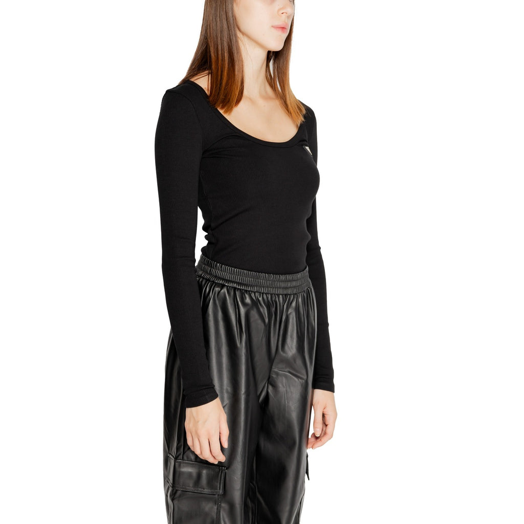 Guess Active — T-shirt COLETTE LS RIB noir femme — vue 4