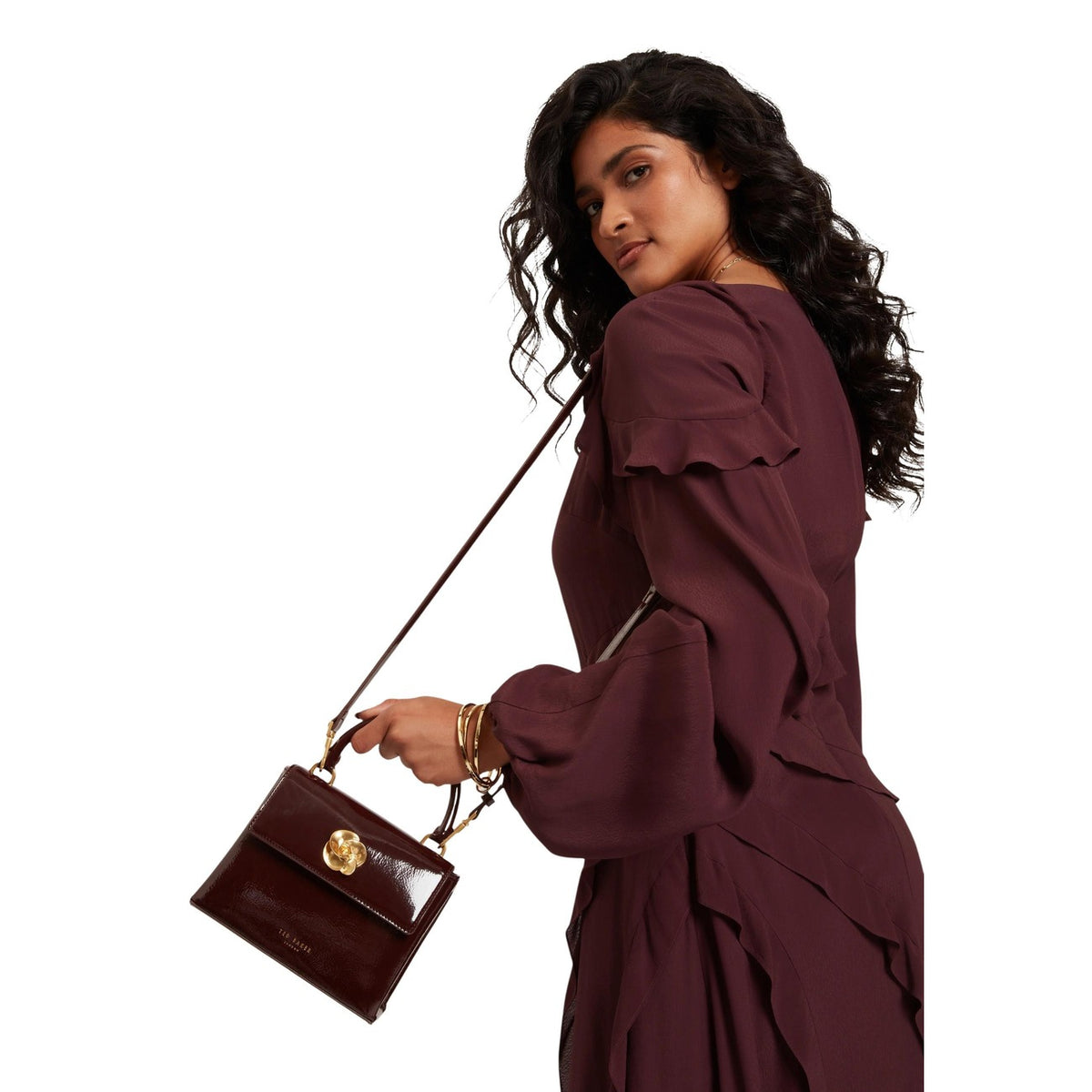 Ted Baker — S281829 burgundy women’s bag — view 2