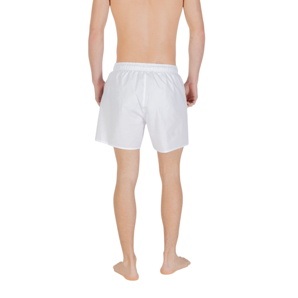 Emporio Armani Underwear — Short de bain EM000583 AF12331 blanc homme — vue 2