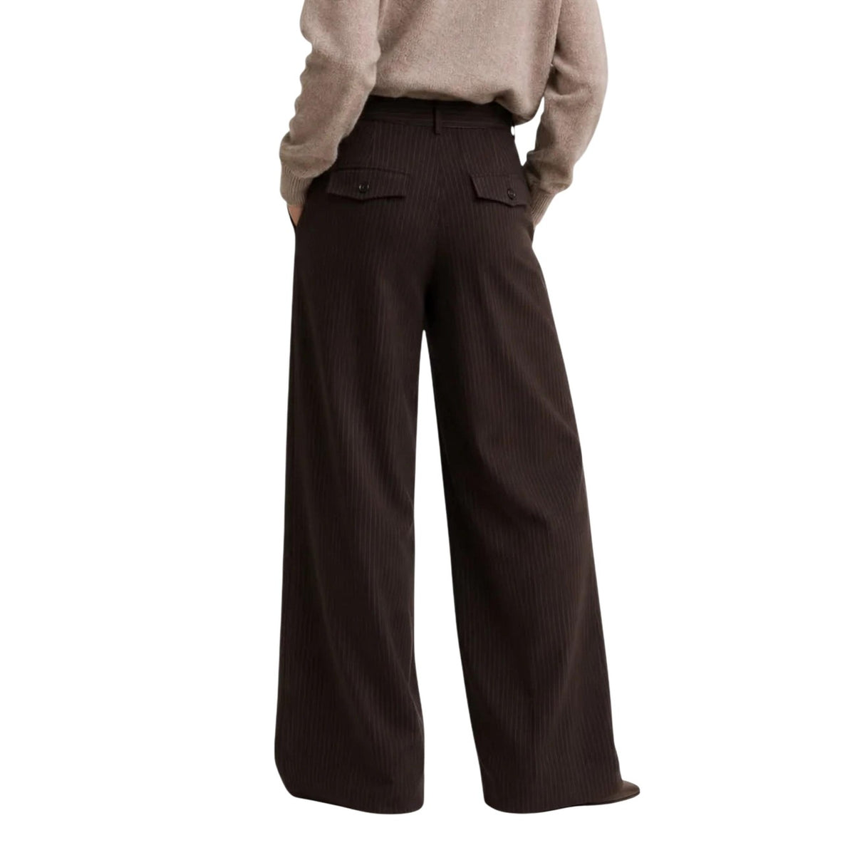 Only — ONLZINA women's brown pants — view 4