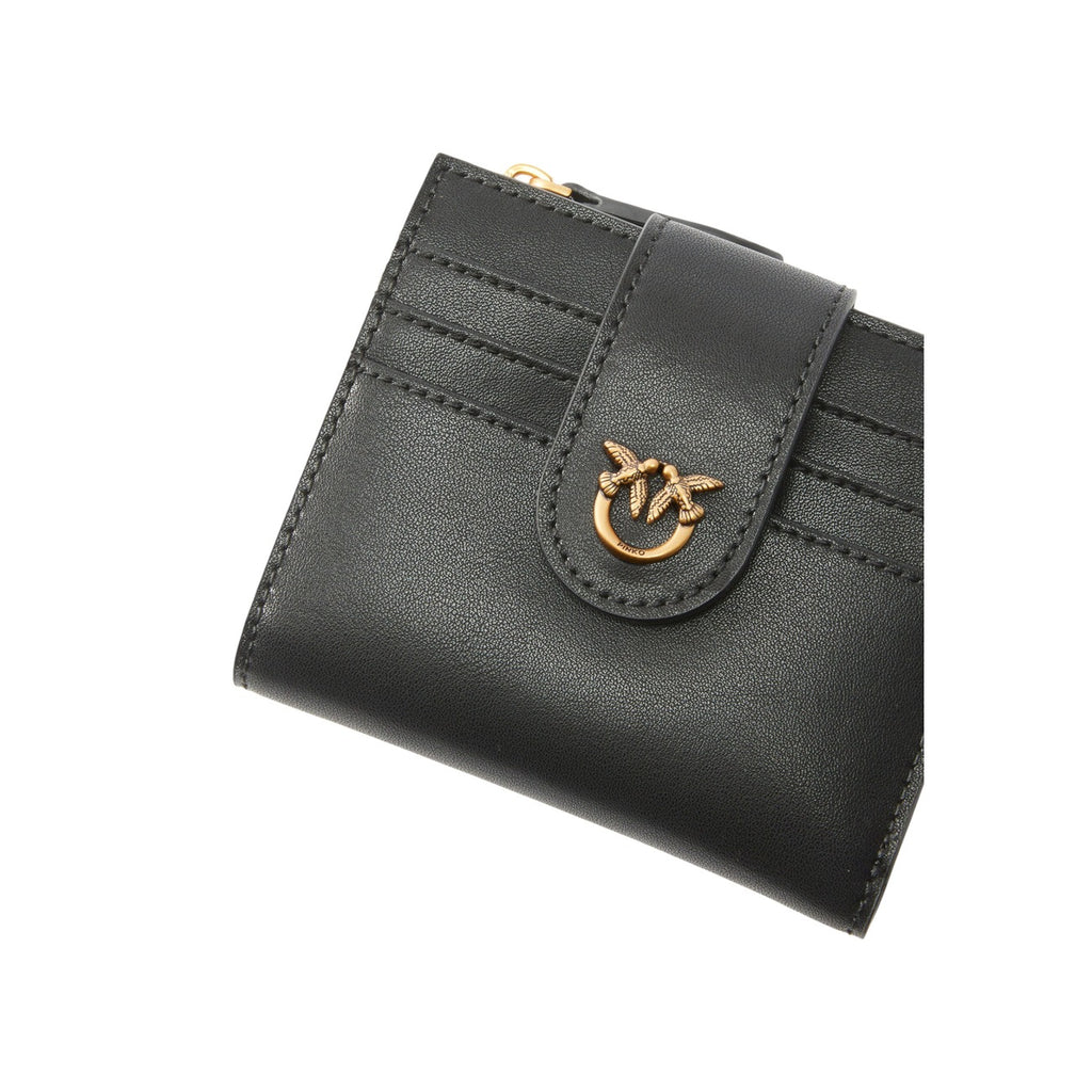 Pinko — Women's black leather wallet 103610 A0f1 — view 4
