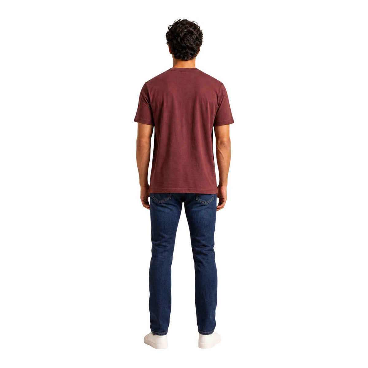 Armani Exchange — T-shirt en coton rouge homme — vue 3