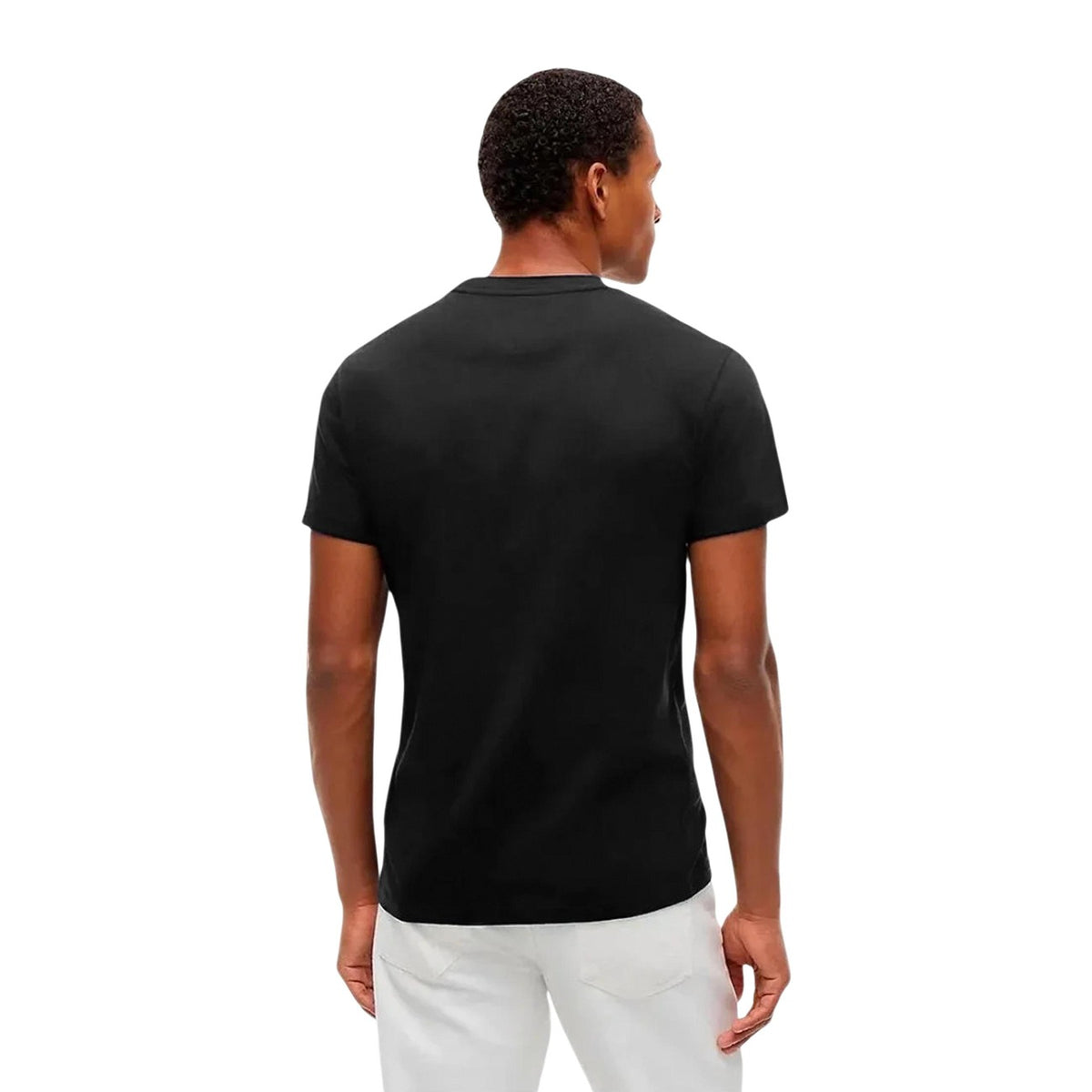 Tommy Jeans — Schwarzes T-Shirt mit Aufdruck für Herren — Ansicht 5