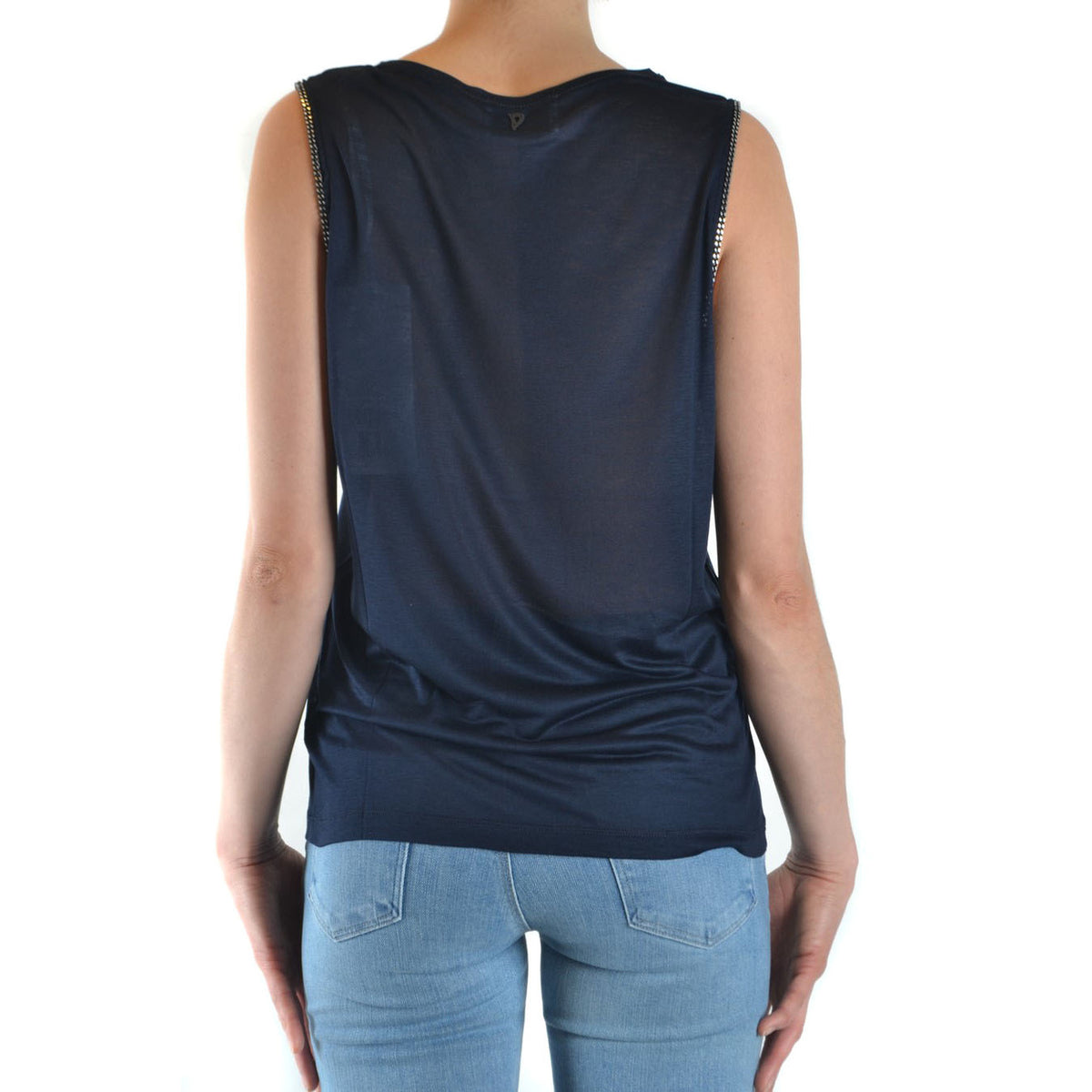 Dondup — Tank top ref. V_20775 blue woman — view 4