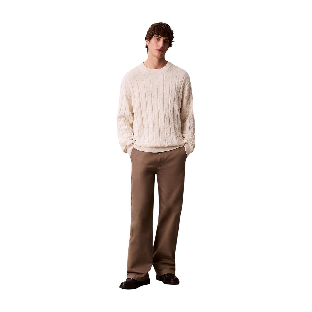 Calvin Klein Jeans — Men’s white sweater — view 3