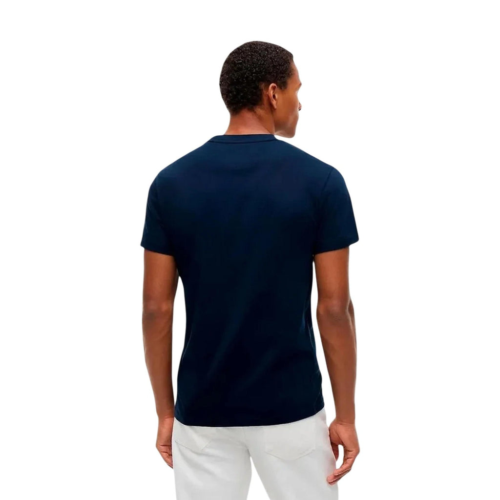 Tommy Jeans — Men's blue organic cotton t-shirt — view 5