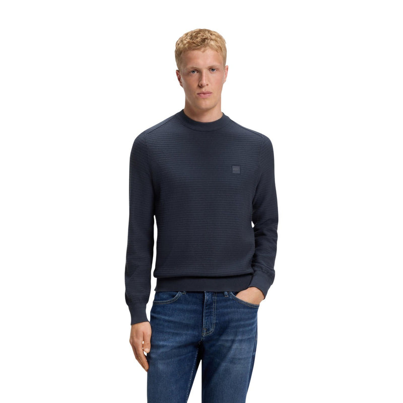 BOSS — Pull Anion_S coton-cachemire homme