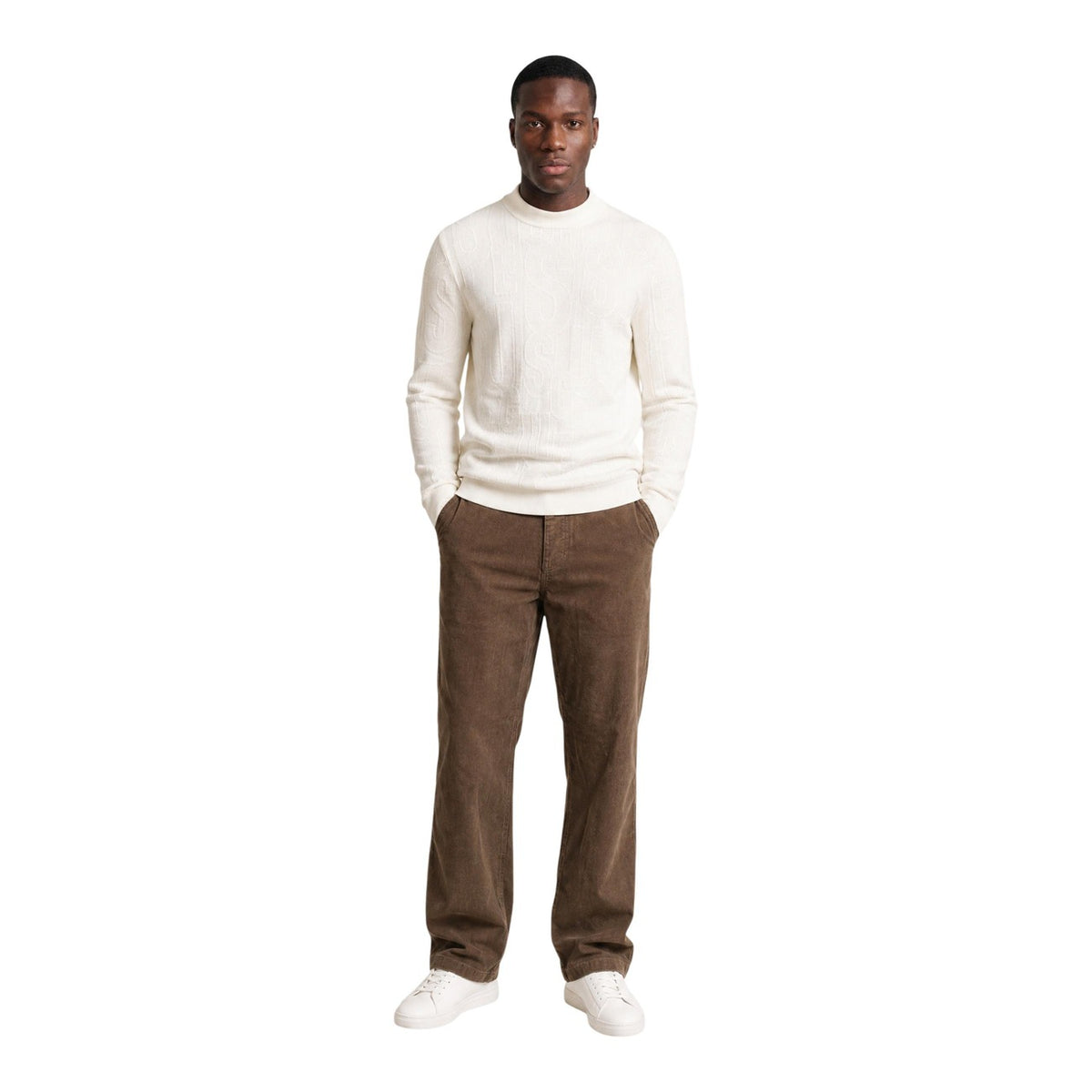 Only & Sons — ONSEDGE Cord-Hose für Herren, Braun — Ansicht 2