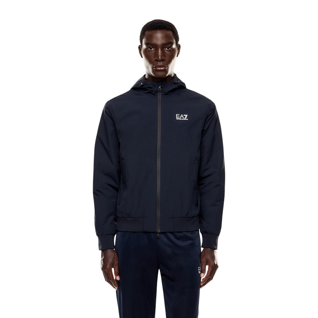 EA7 — Veste à capuche bleu homme