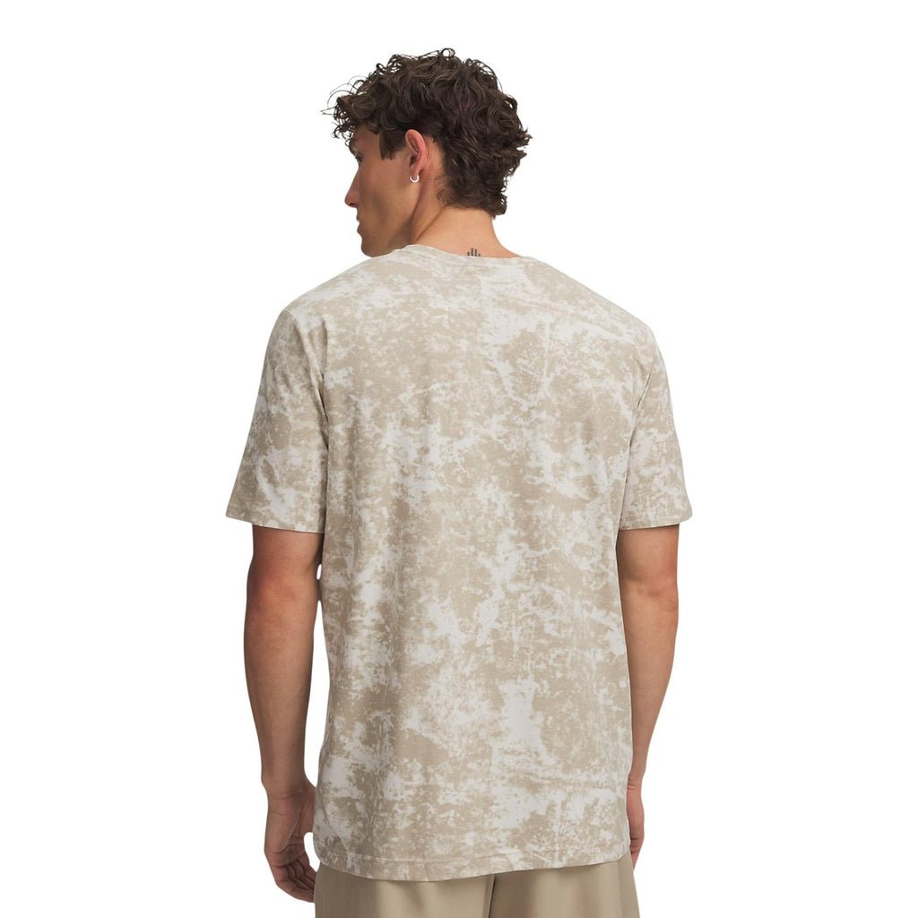 Under Armour — Beige Icon SS Novelty heren-T-shirt — afbeelding 2