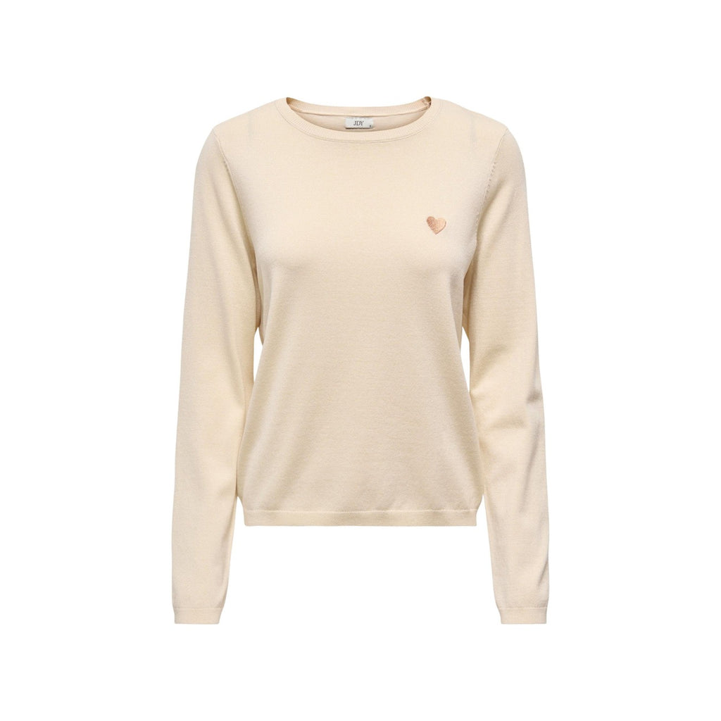 Jacqueline de Yong — Pull 15363326 col rond beige femme — vue 4