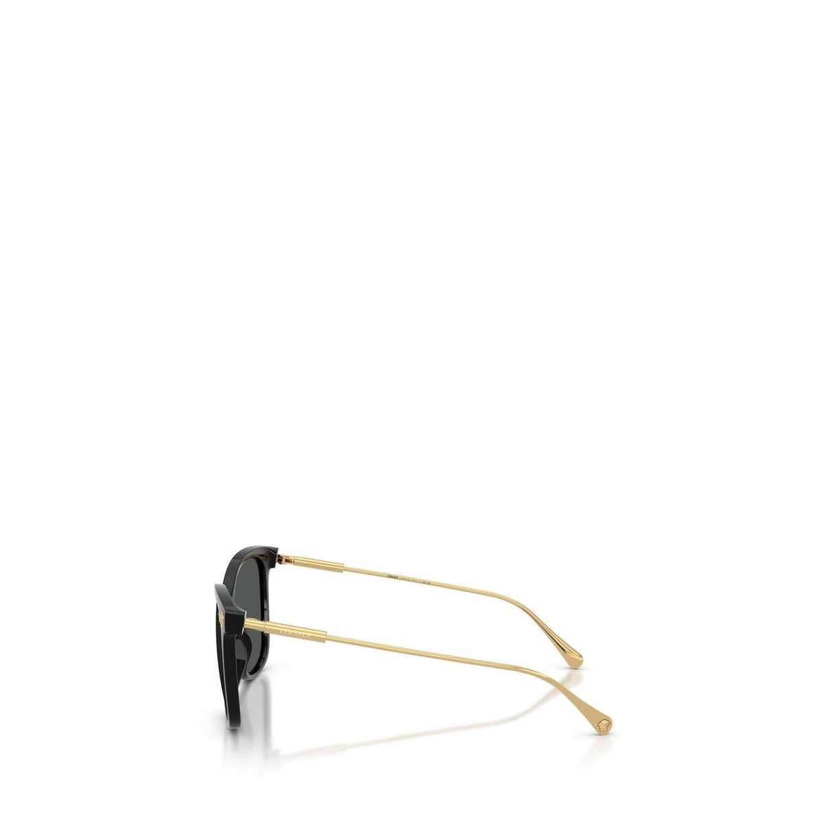 Versace — Lunettes de soleil carrées en métal noir femme — vue 5