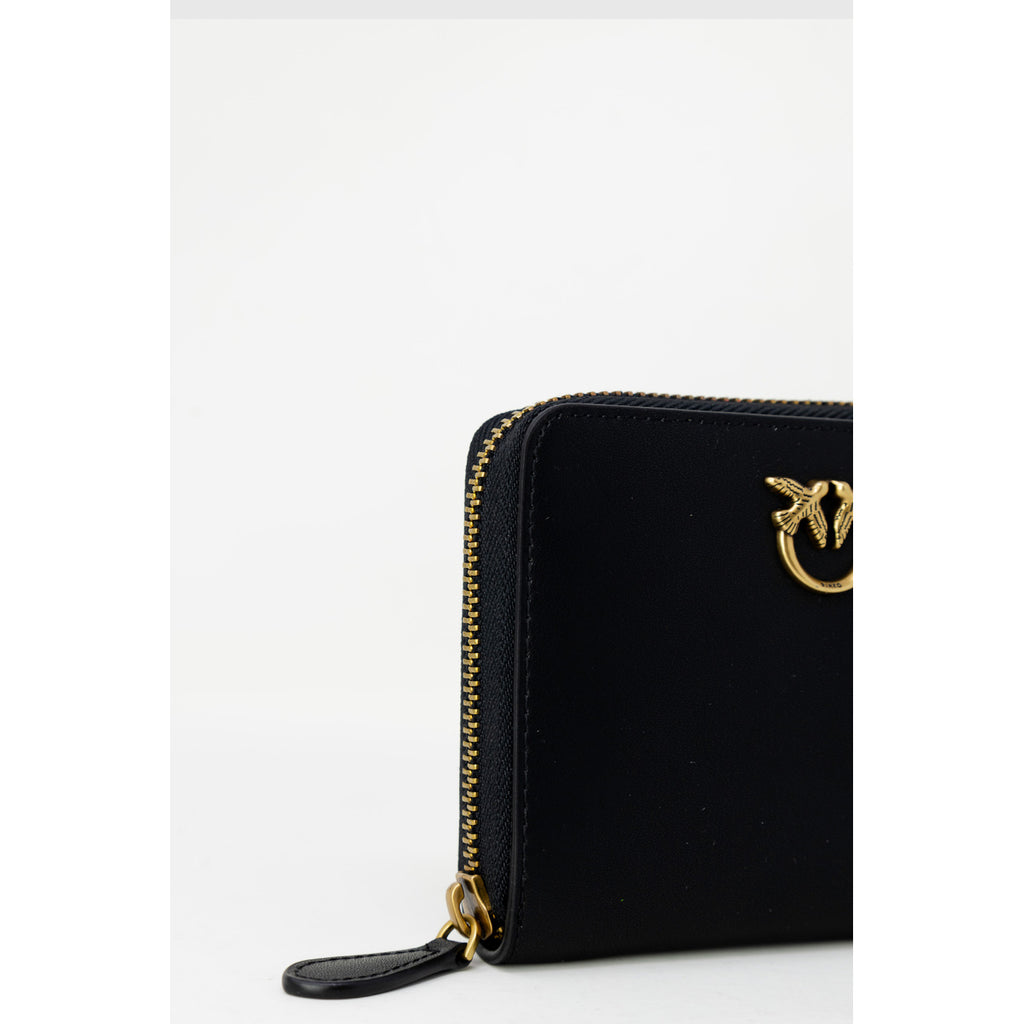 Pinko — Portefeuille 100249 A0f1 en cuir noir femme — vue 5