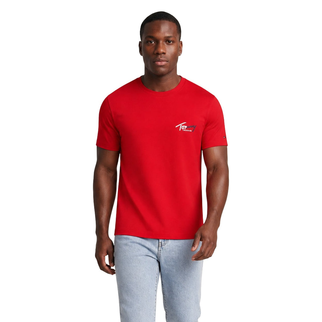 Tommy Jeans — Men’s red organic cotton t-shirt