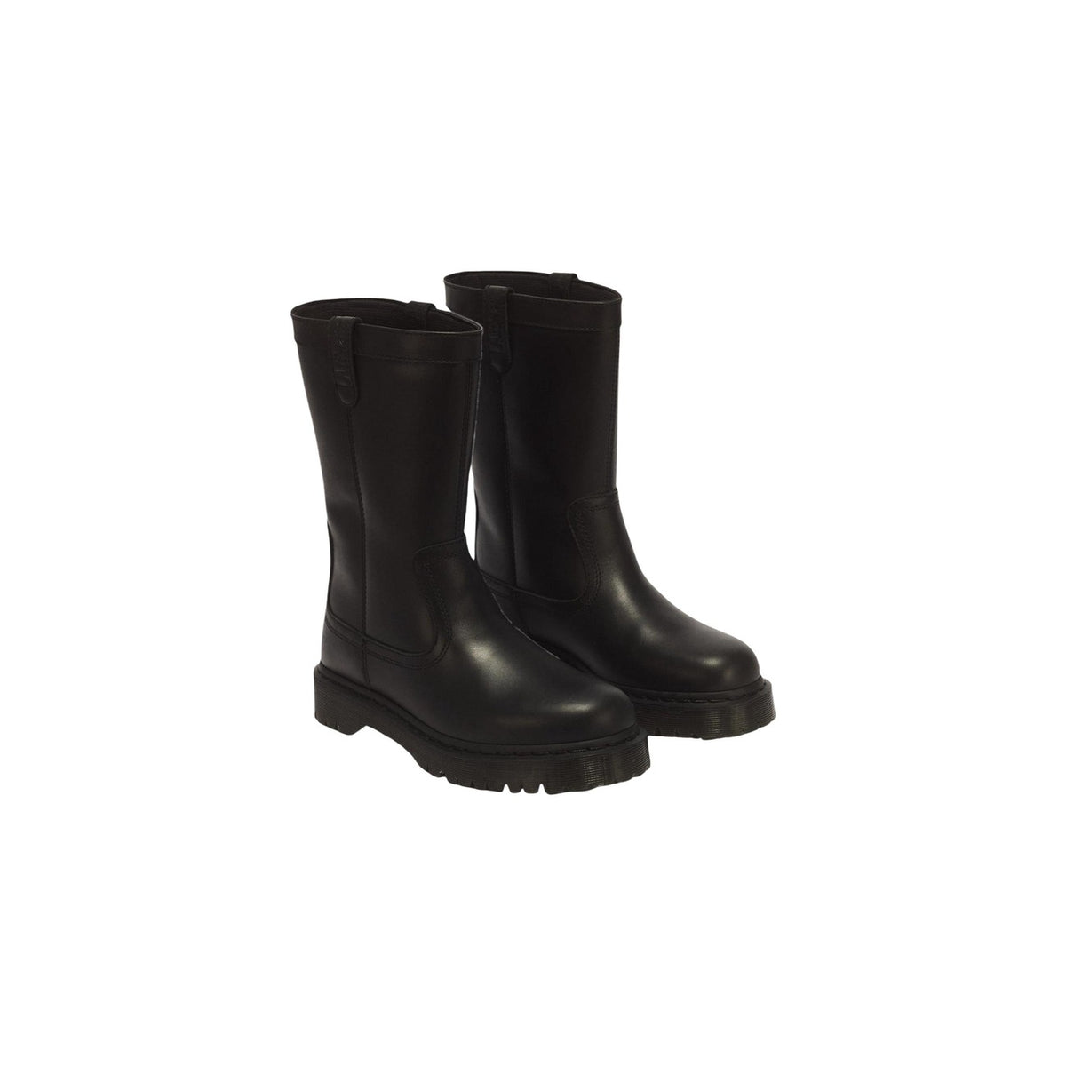 Dr. Martens — Anistone instaplaarzen van zwart leer voor dames — afbeelding 2