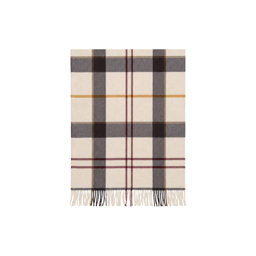 Barbour — Écharpe Harriet Tartan blanche homme