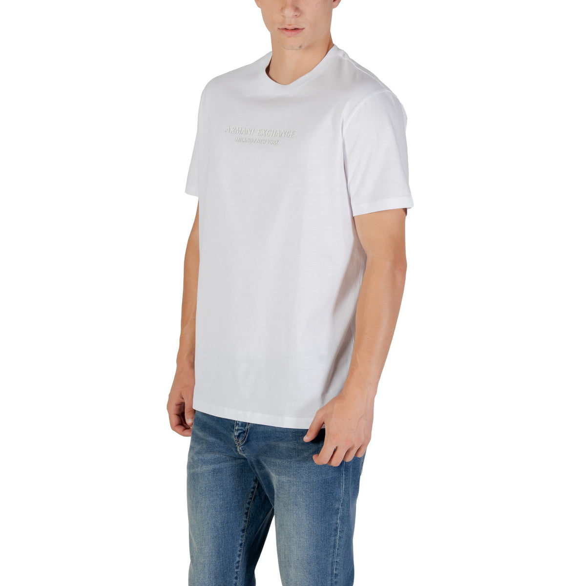 Armani Exchange — T-shirt XM001280 blanc homme — vue 4