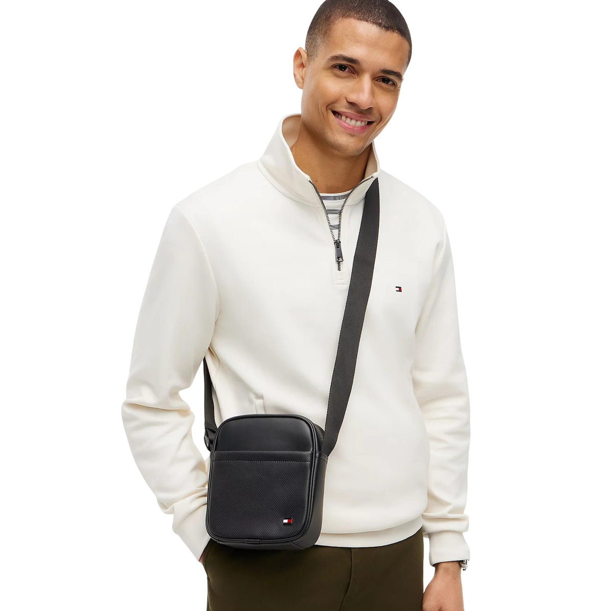 Tommy Hilfiger — Sac reporter Foundation Mini noir homme — vue 2