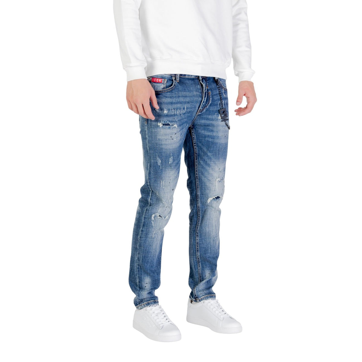 Icon — Jean ICUF2W6D018 bleu homme — vue 3