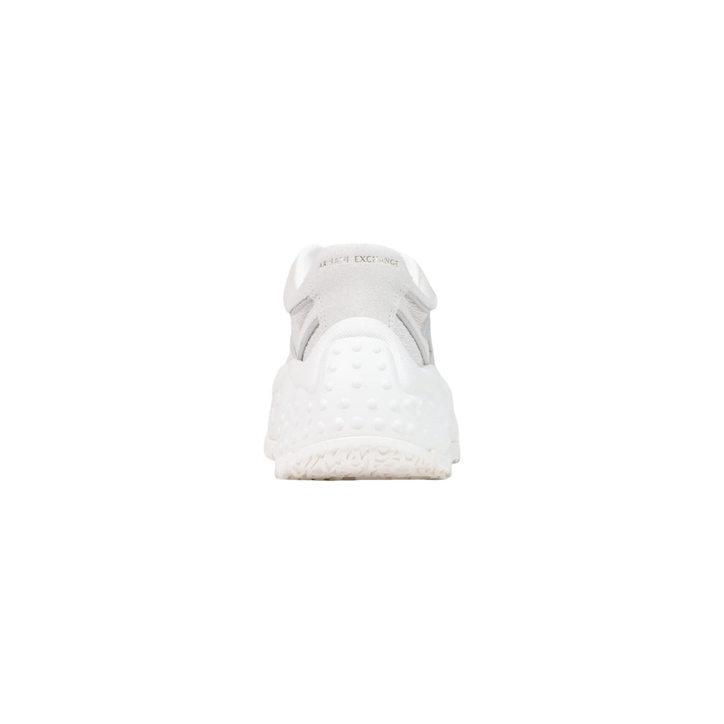 Armani Exchange — Baskets en cuir blanches femme — vue 4