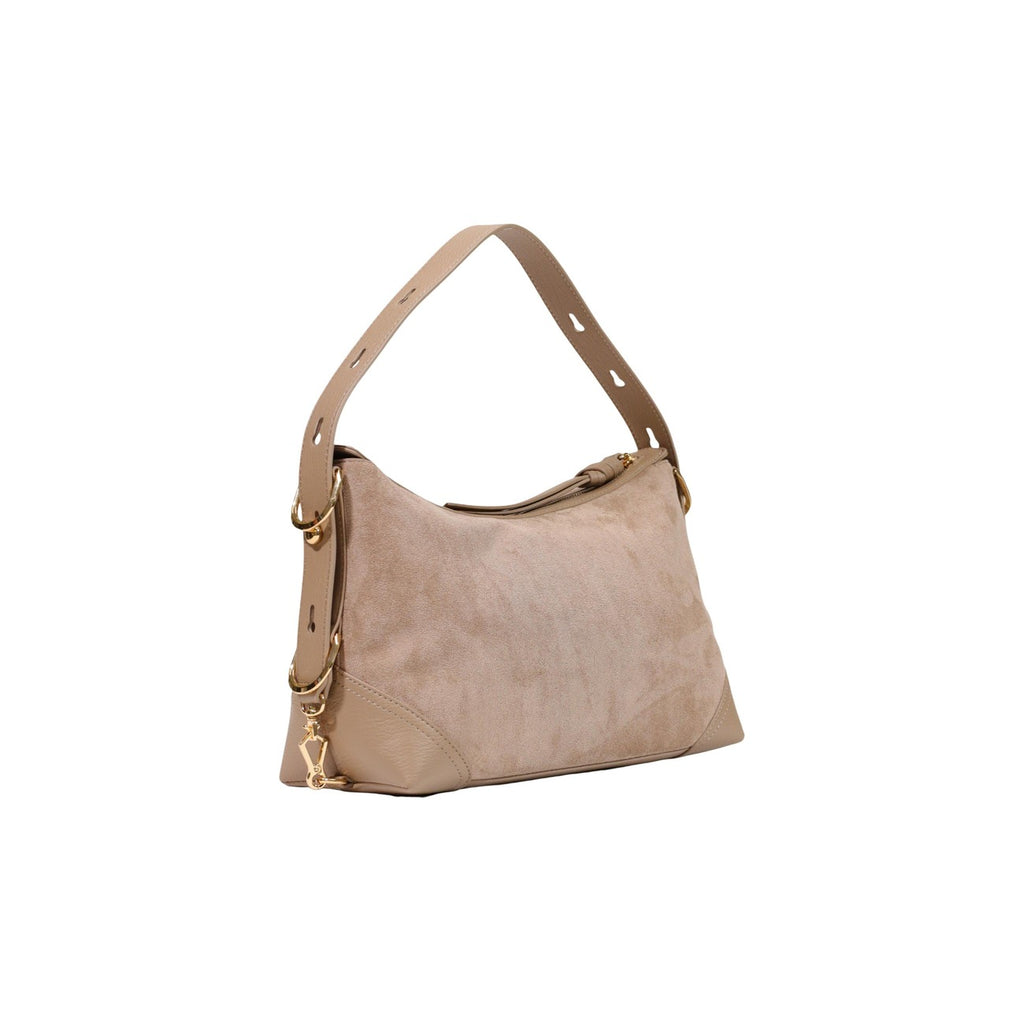 Love Moschino — Beigefarbene Handtasche 9 × 18 × 9 cm Damen — Ansicht 4