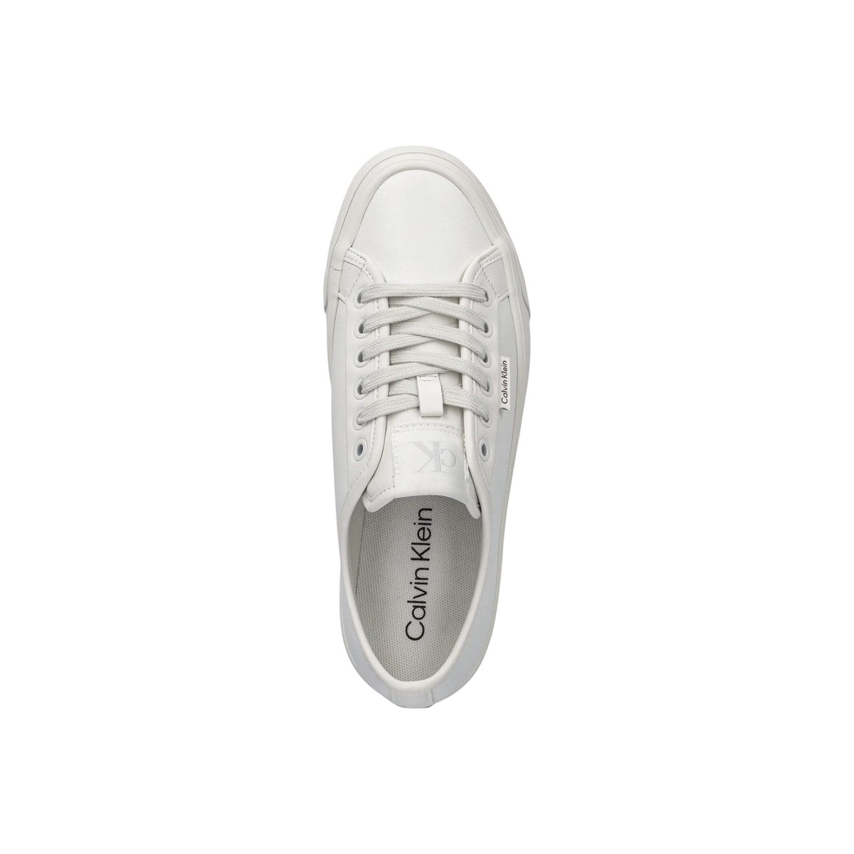 Calvin Klein Jeans — Baskets Blanches en cuir femme — vue 4