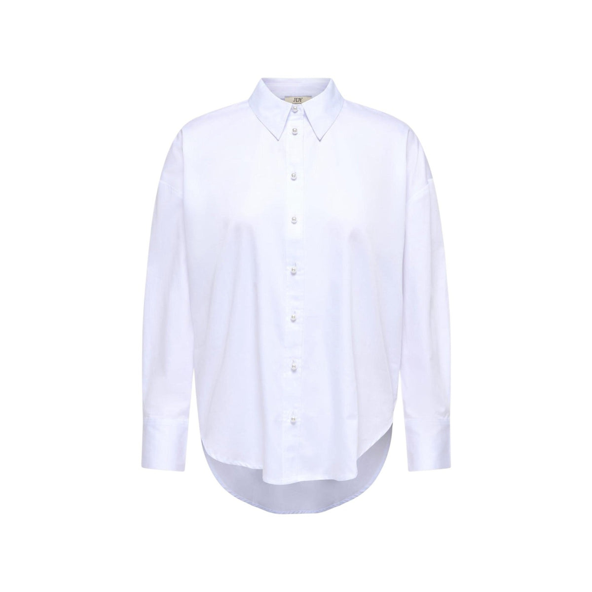Jacqueline de Yong — Chemise Willow Loose Pearl blanche femme — vue 3