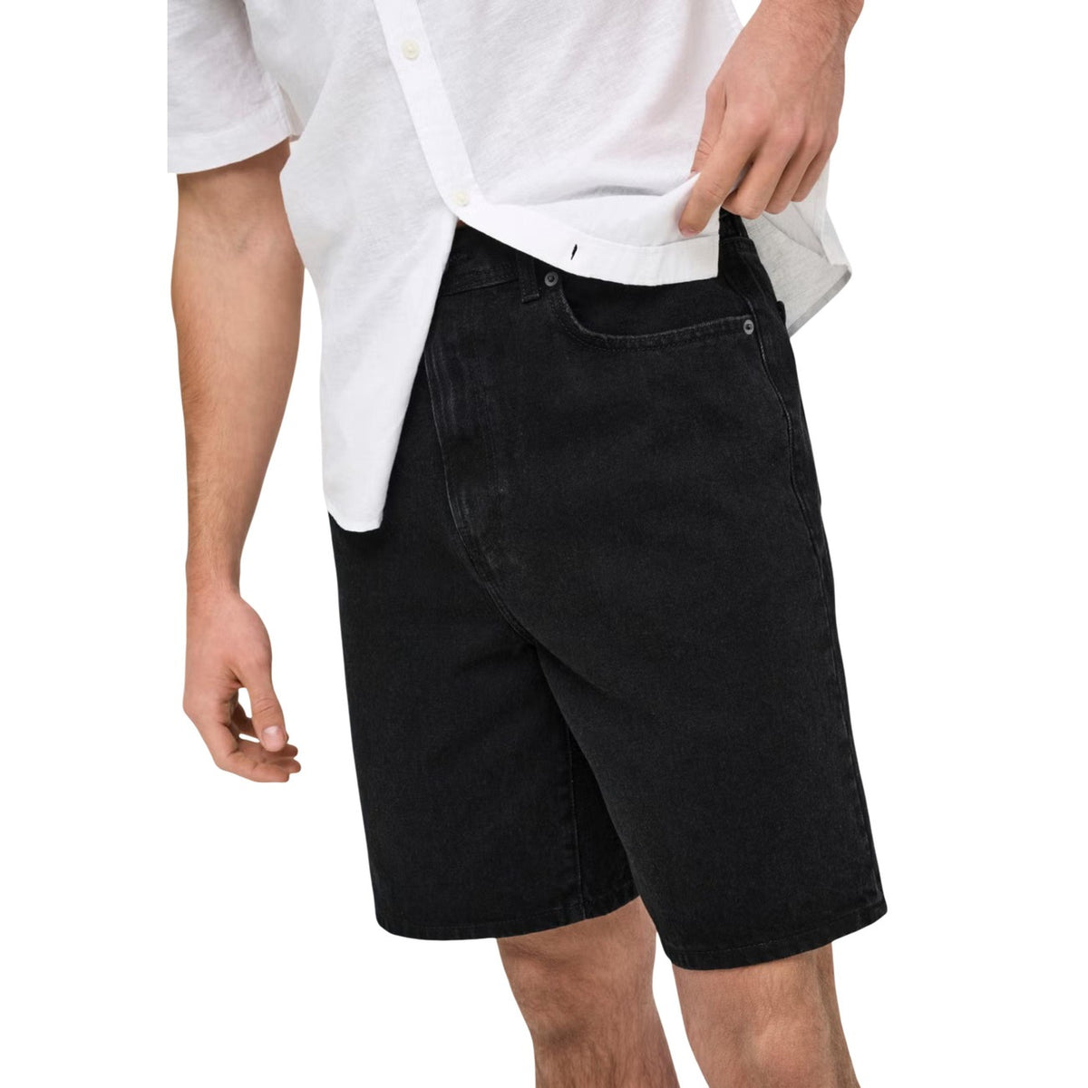 Only & Sons — Men’s black Fade shorts — view 5