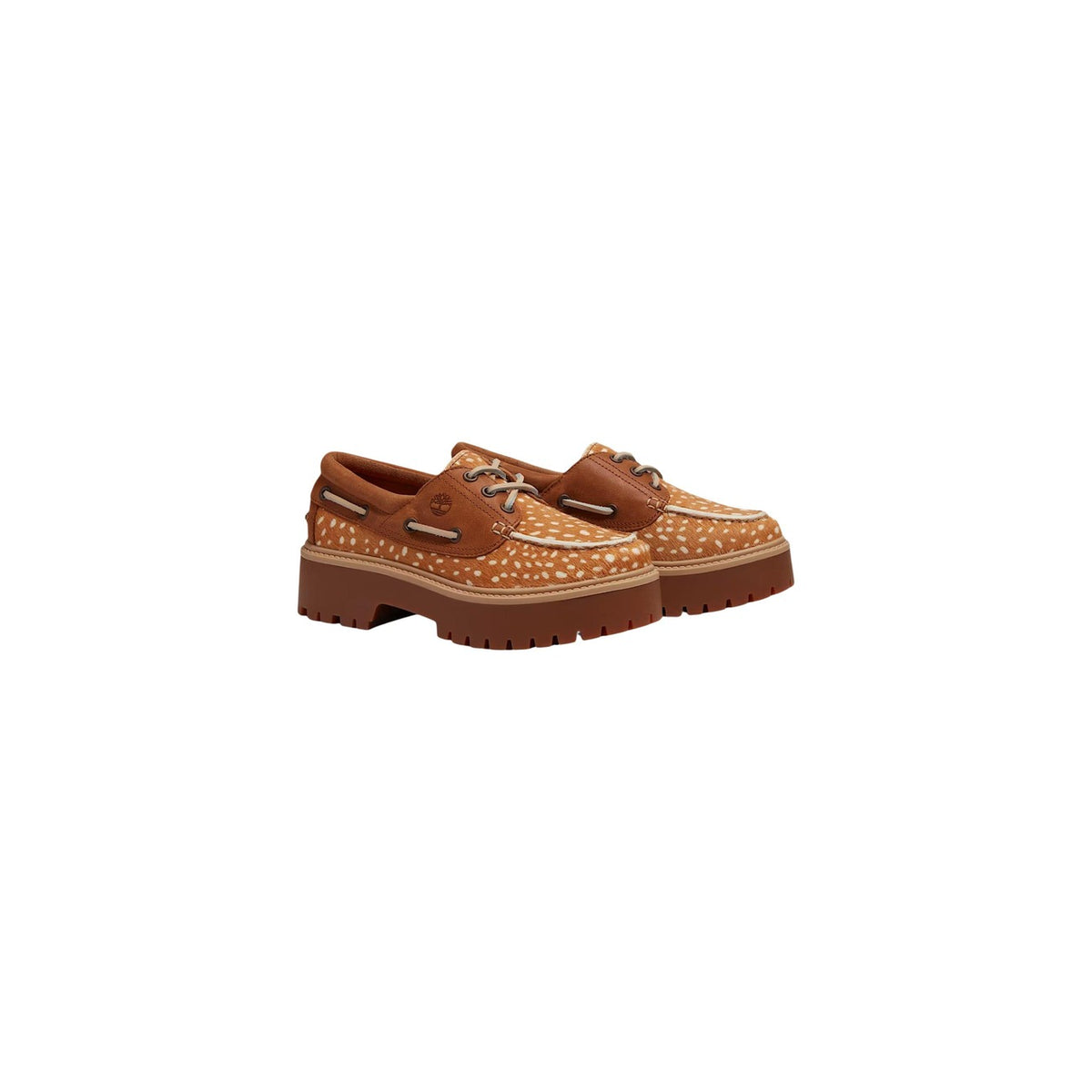 Timberland — Chaussures bateau Stone Street en cuir marron femme — vue 3