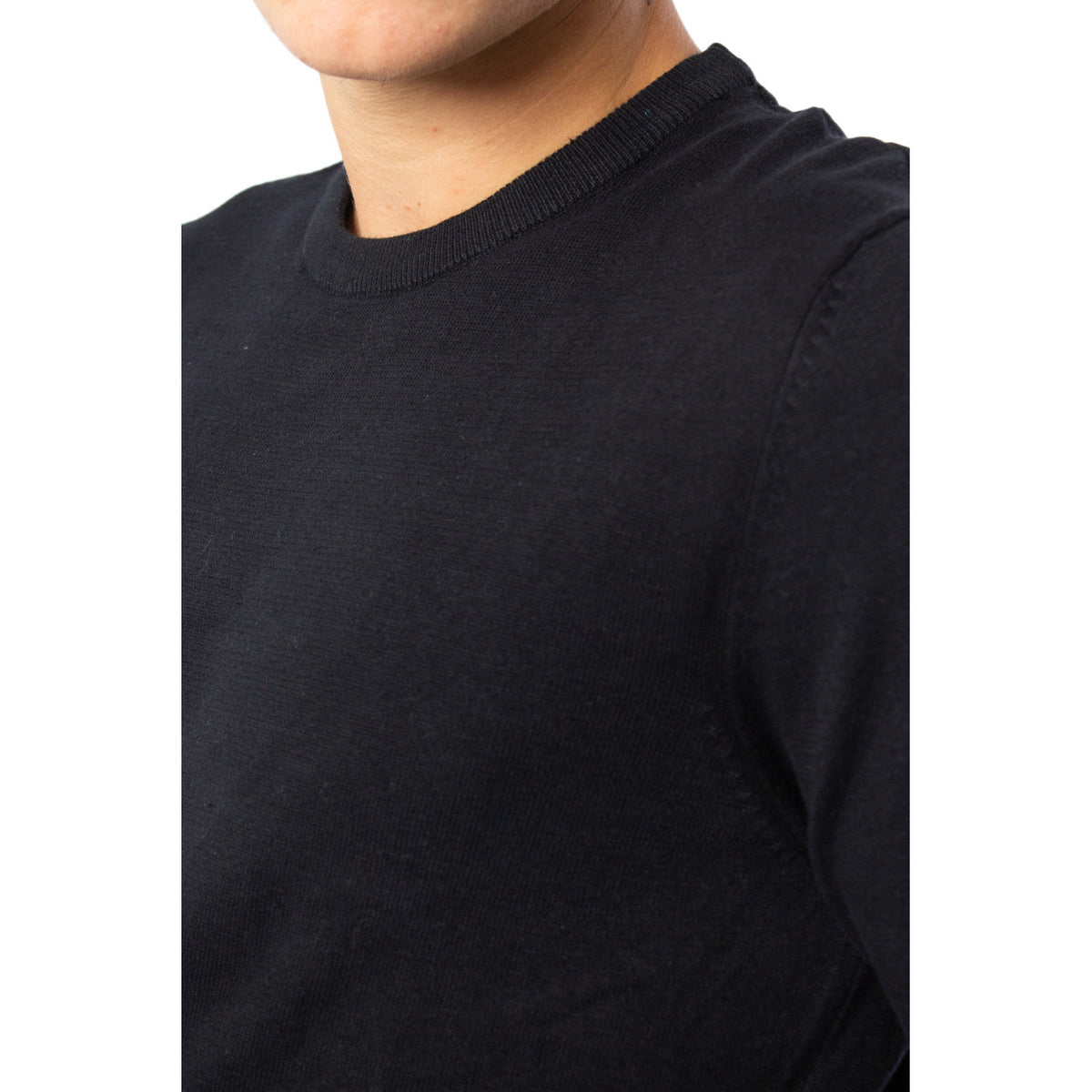 Jack & Jones — Men's black Essential Basic sweater — view 3