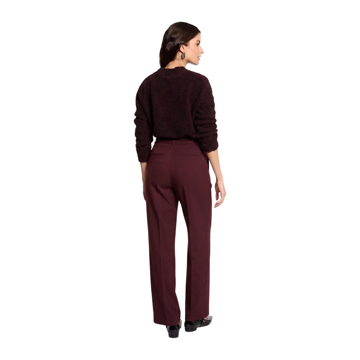 Morgan — Bordeaux pantalon voor dames — afbeelding 3