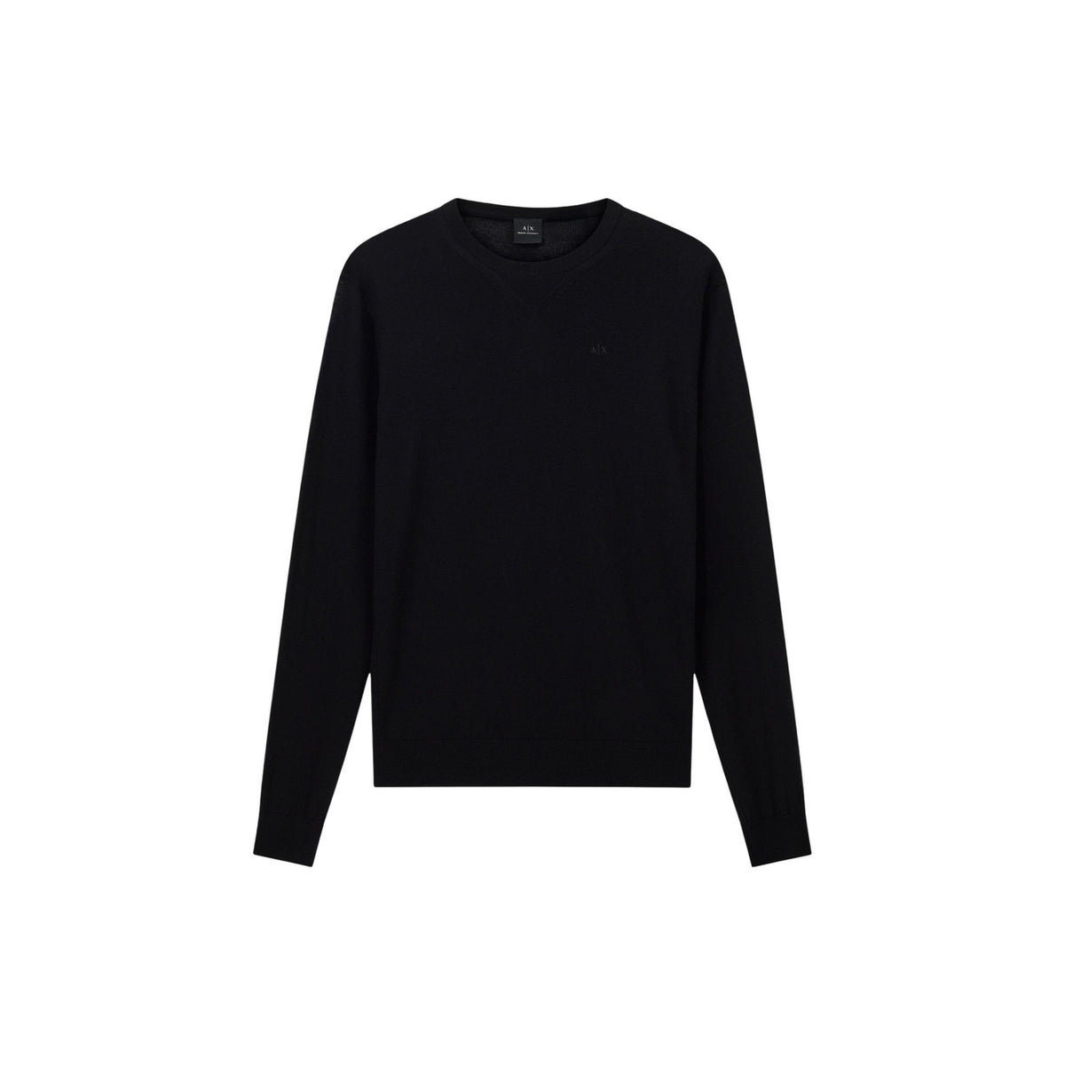Armani Exchange — Men’s black wool-blend sweater — view 3