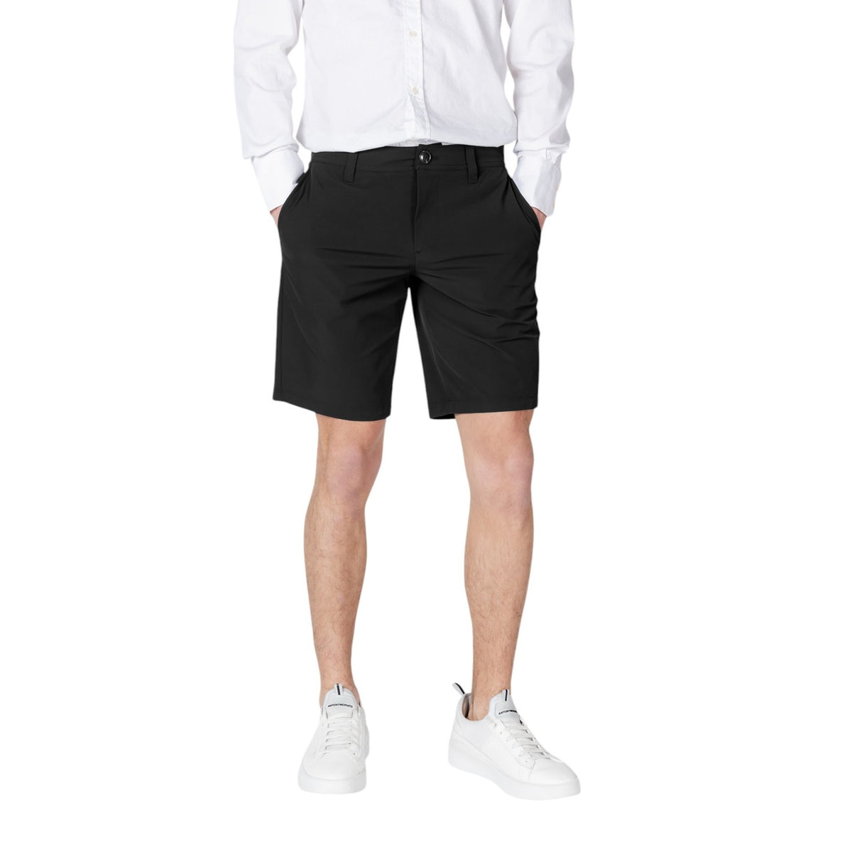 Armani Exchange — Technical Bermuda shorts 8NZS49 blue for men — view 6
