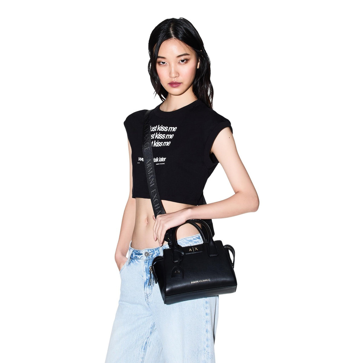 Armani Exchange — Zwarte damestas — afbeelding 2