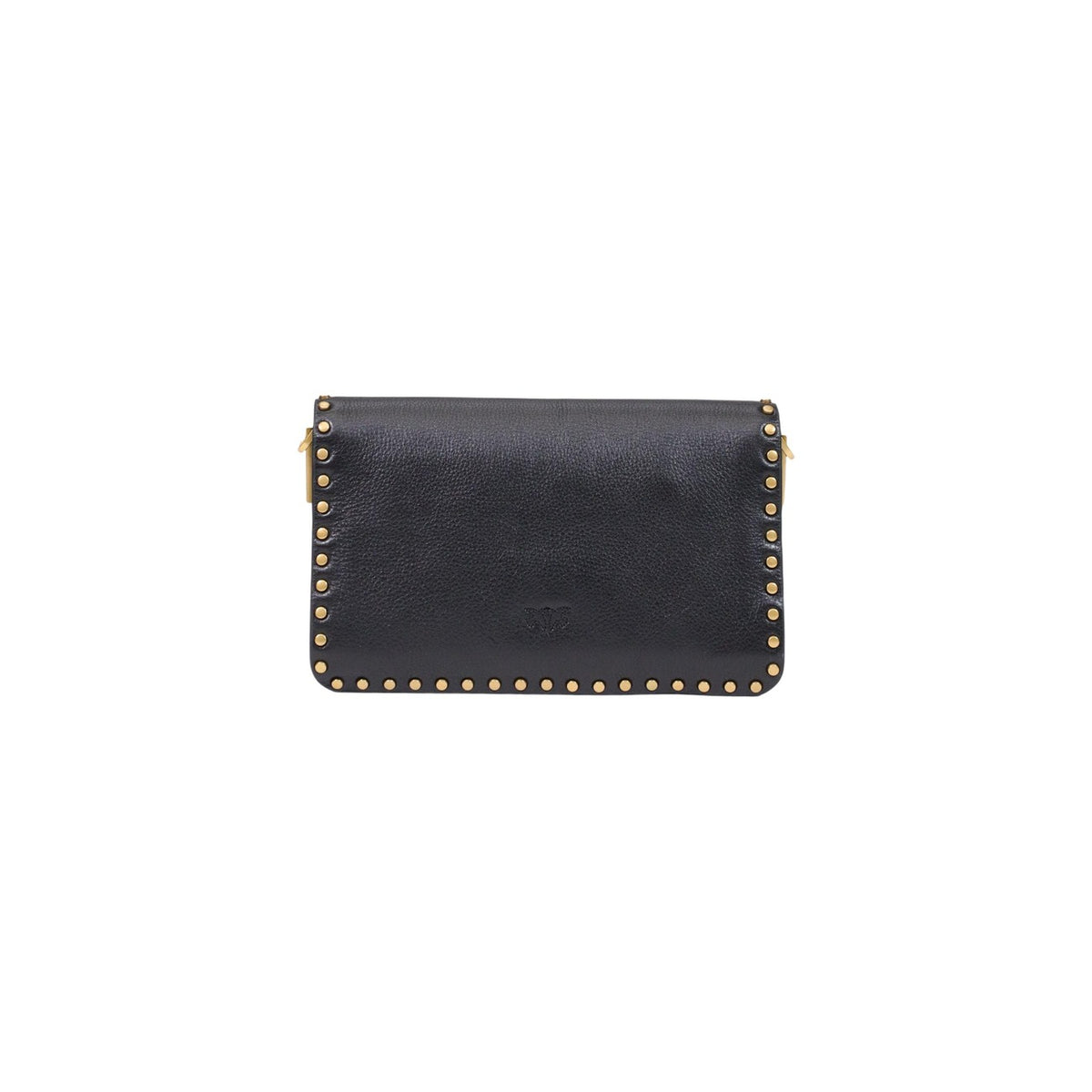 Pinko — Sac Love One Slouchy Mn. Studs Sma en cuir noir femme — vue 4