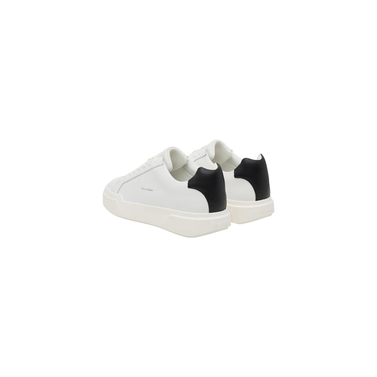 Calvin Klein Jeans — Men’s white leather lace-up sneakers — view 3