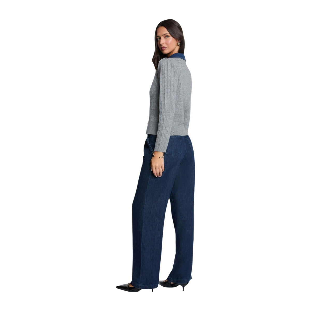 Morgan — Women’s gray sweater — view 4