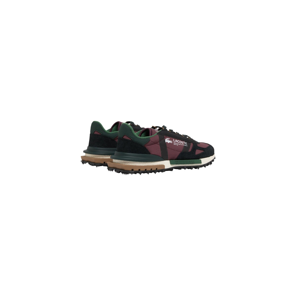 Lacoste — Baskets Elite Active 2263 bordeaux homme — vue 3
