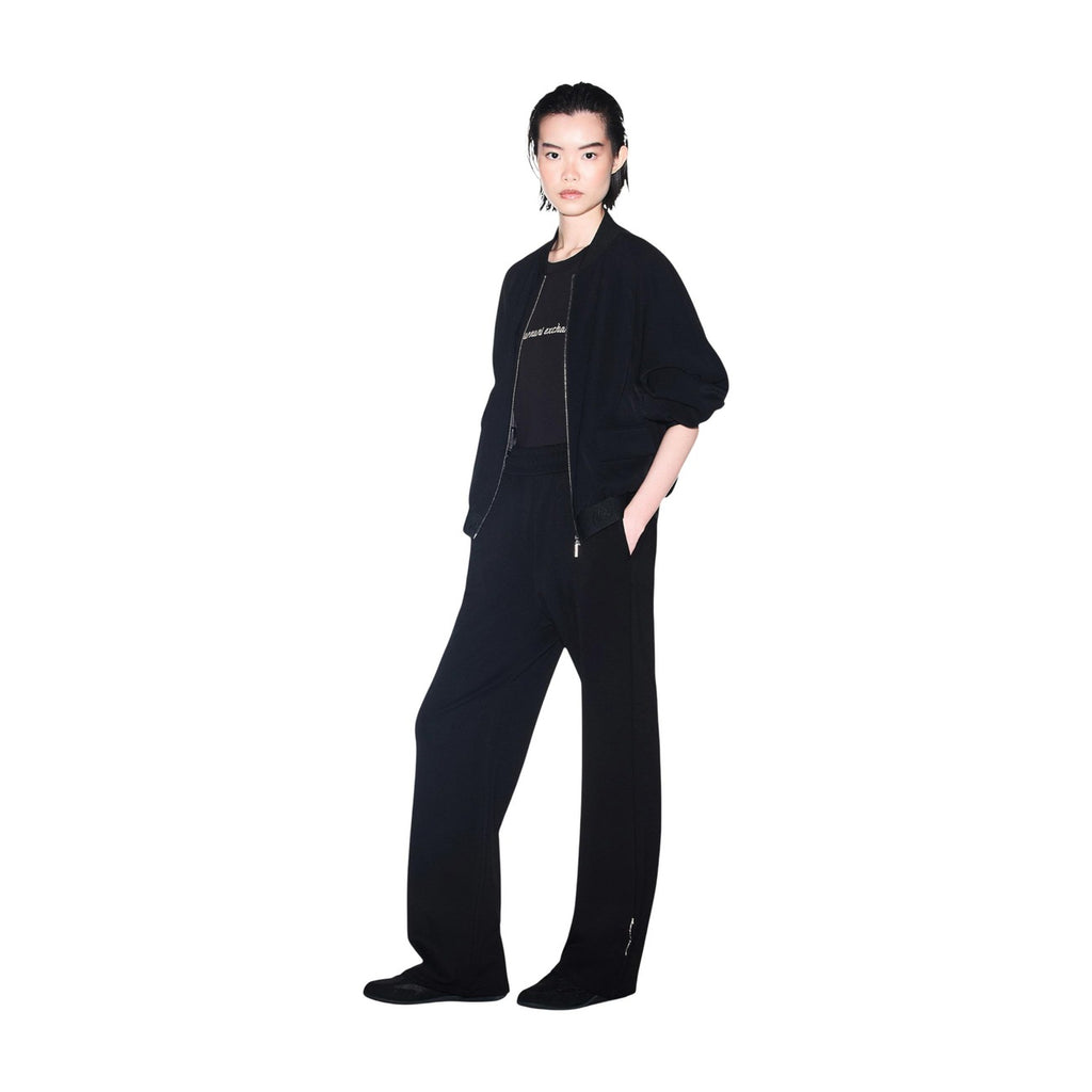 Armani Exchange — T-shirt en coton noir femme — vue 3