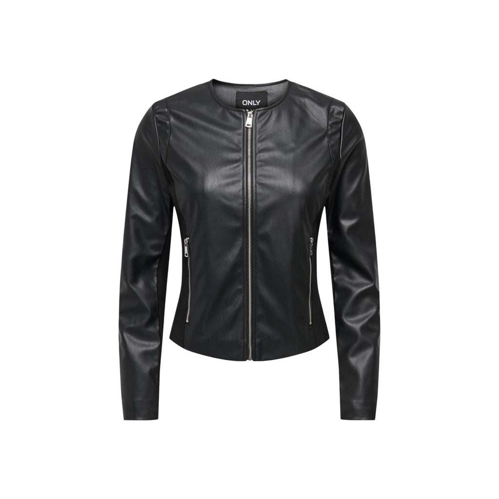 Only — Jacke en similicuir ONLBITTEN schwarz für Damen — Ansicht 2