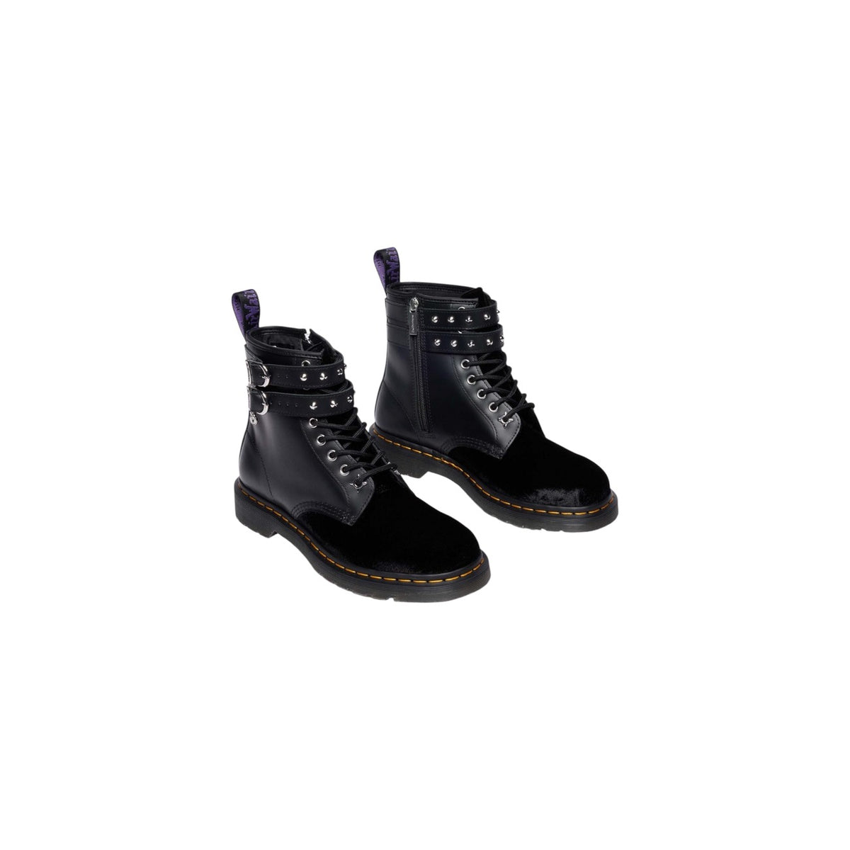 Dr. Martens — Bottes 1460 Wdn en cuir noir femme — vue 4