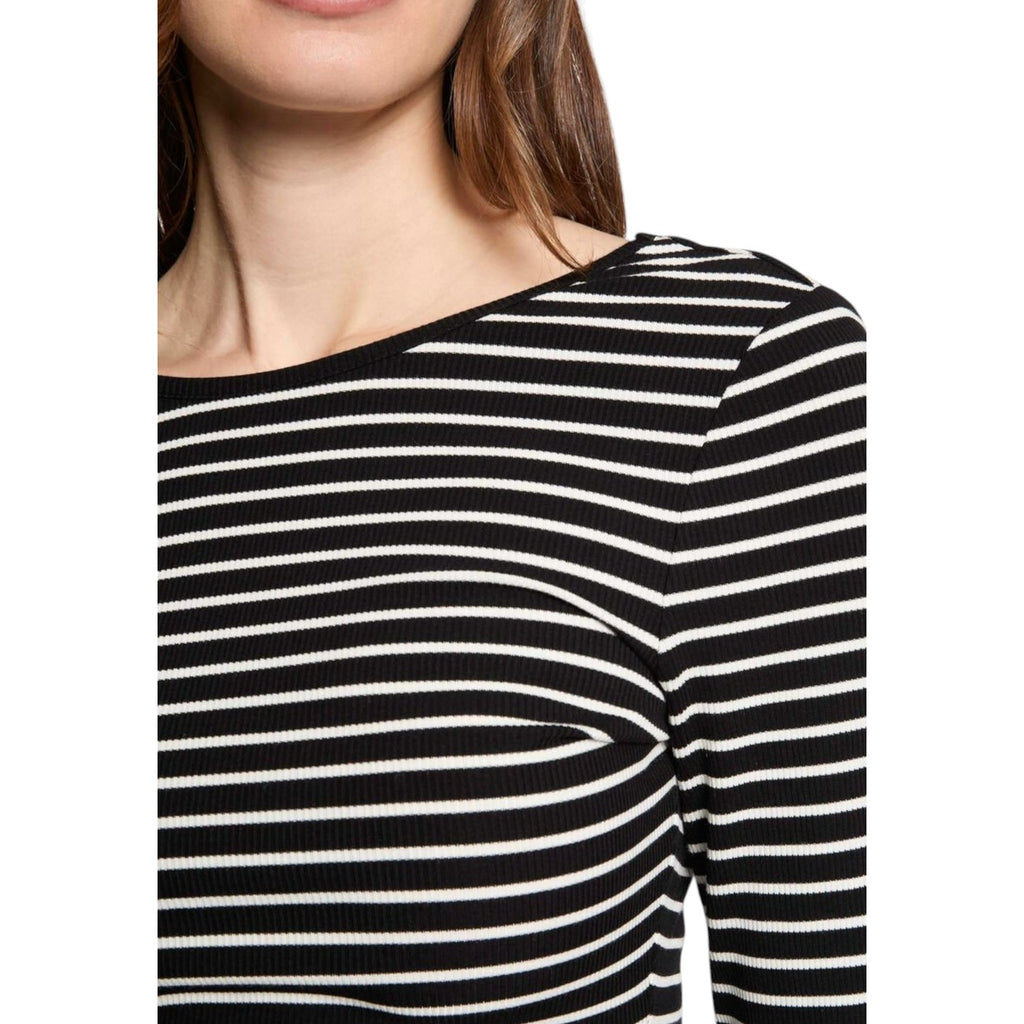 Morgan — Damen-Pullover mit Rundhalsausschnitt, schwarz — Ansicht 2