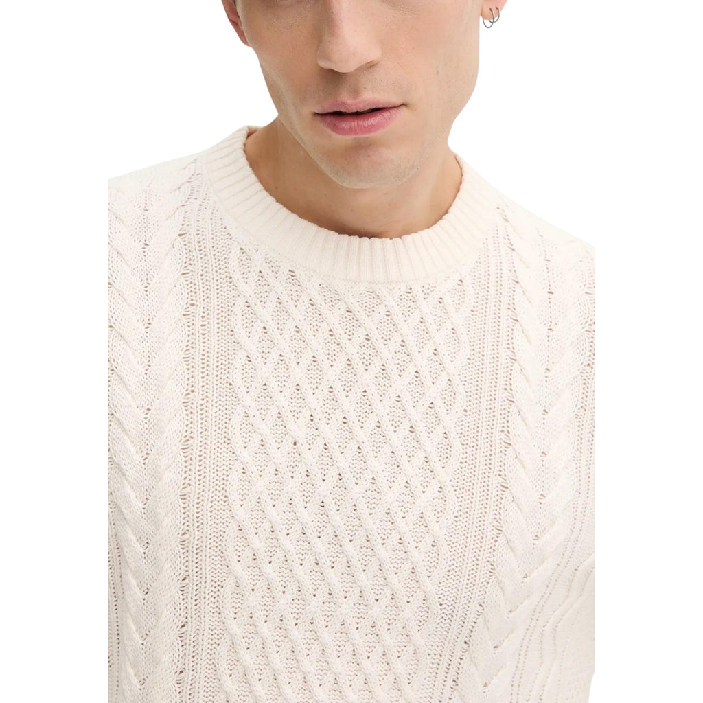 Tommy Jeans — Ecru katoenen trui voor heren — afbeelding 4