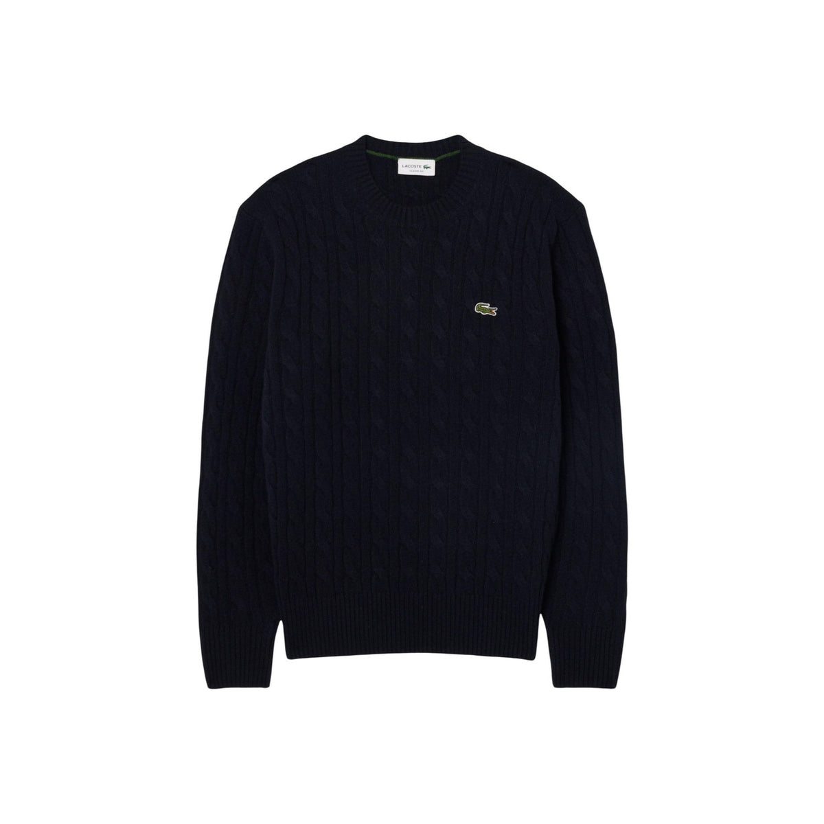 Lacoste — Pull en laine à col rond homme — vue 4 — Bleu