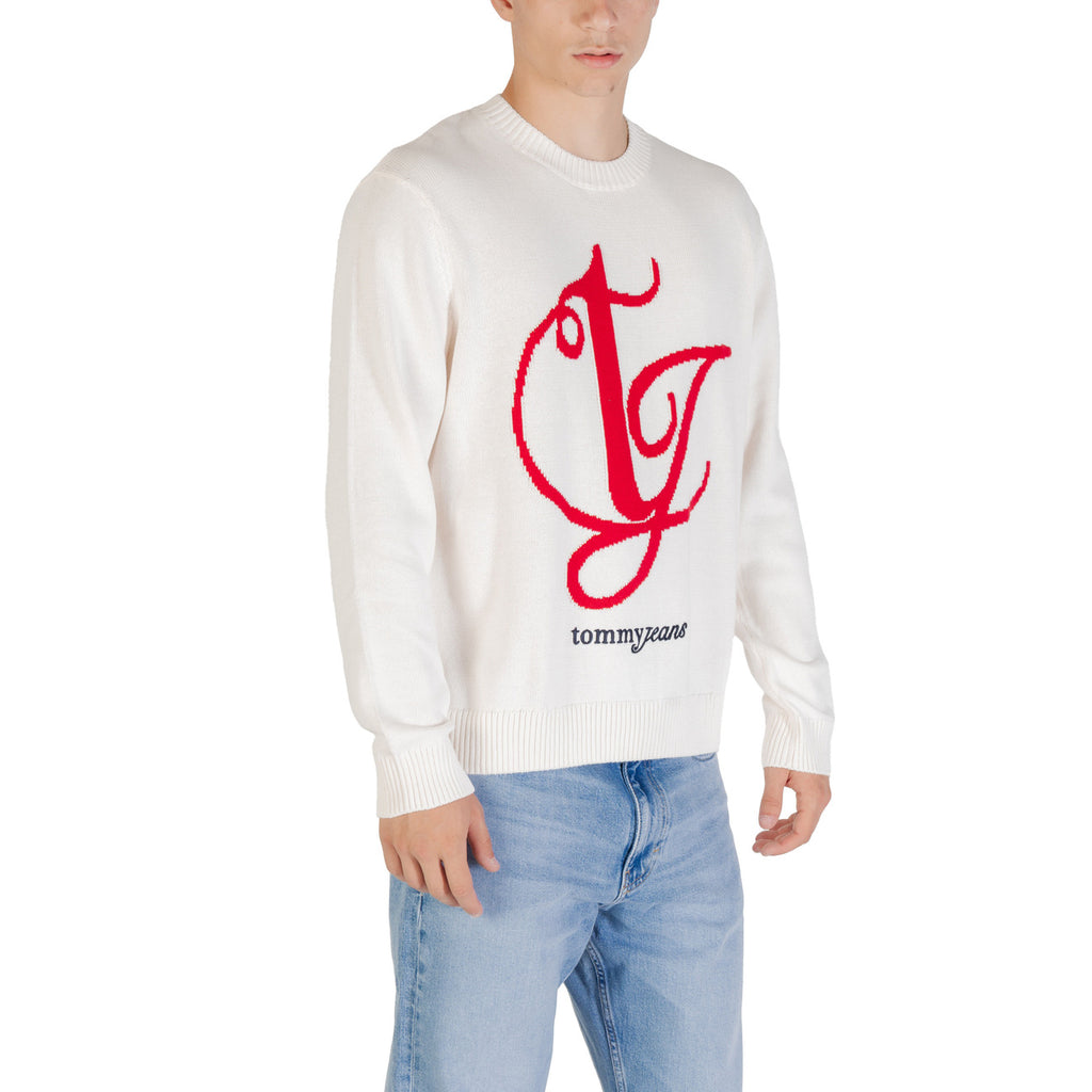 Tommy Jeans — Witte trui DM0DM21883 van biokatoen voor heren — afbeelding 3