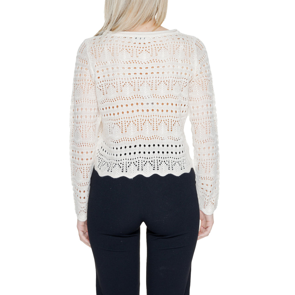 Jacqueline de Yong — Pull 15287384 col rond beige femme — vue 2