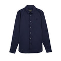 Lyle & Scott — Chemise bleue manches longues en coton stretch homme