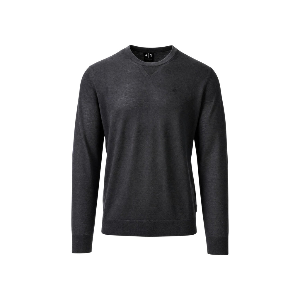 Armani Exchange — Wollmix-Pullover für Herren in Grau — Ansicht 2